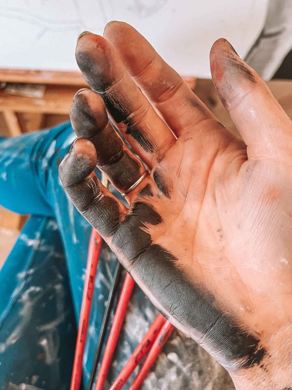Painting on my hands
